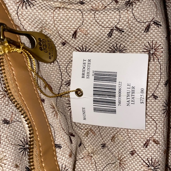 Bridget Shuster Leather & crystals shoulder tote - Picture 6 of 8